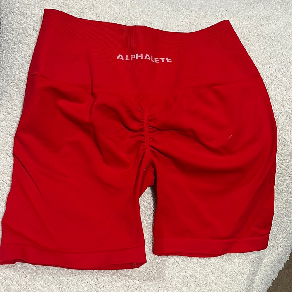Amplify red shorts